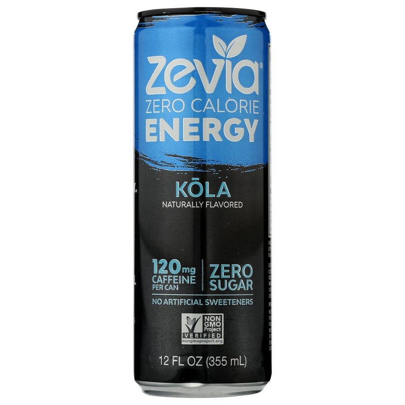 Zevia Energy Kola Zero Cal - 12 Fluid Ounce, Case of 12