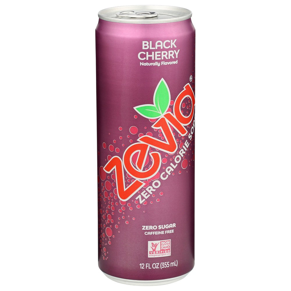 Zevia® 00910-12,  Zevia Black Cherry Soda 12 Fluid Ounce,  Case of 12