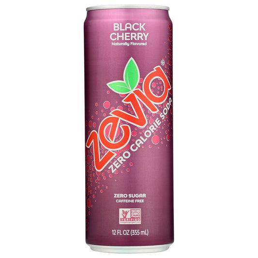 Zevia® 00910-12,  Zevia Black Cherry Soda 12 Fluid Ounce,  Case of 12