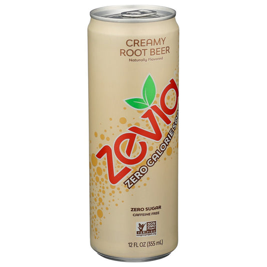 Zevia® 00905-12,  Zevia Creamy Root Beer Soda 12 Fluid Ounce,  Case of 12