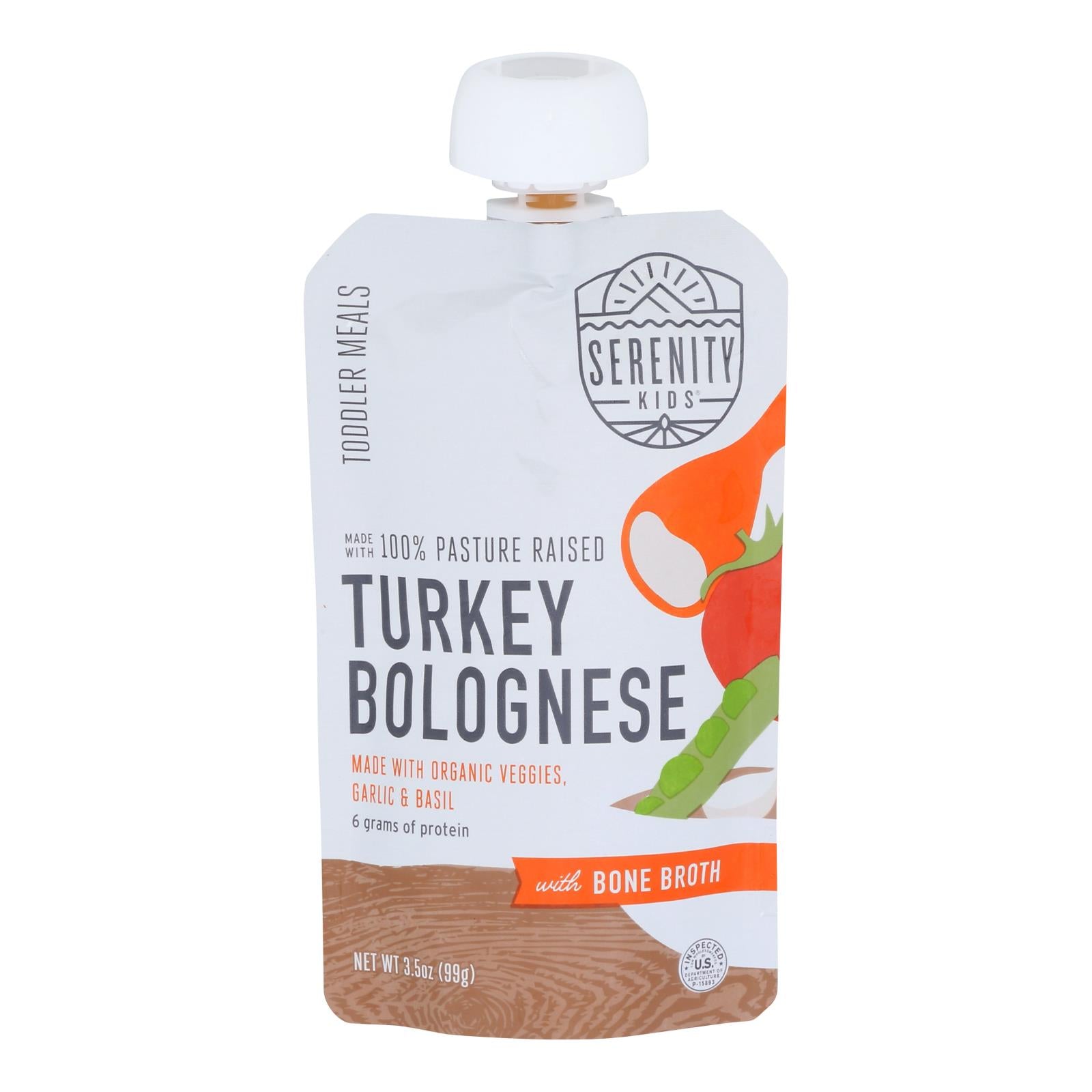 Serenity Kids - Pouch Turkey Blnse Bne Brth - Case of 6-3.5 Ounce