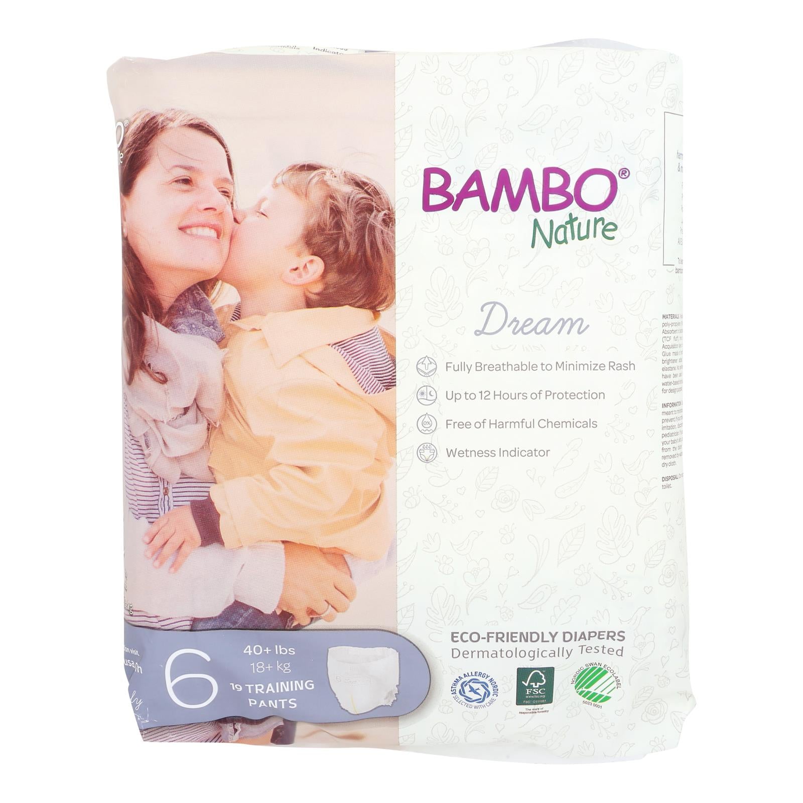 Bambo Nature - Training Pants Size 6 - Case of 5-19 Count