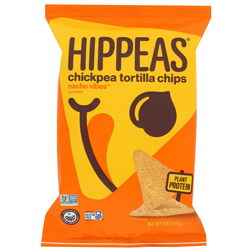 Hippeas Chips Tortilla Nacho Vbs - 5 Ounce,  Case of 12