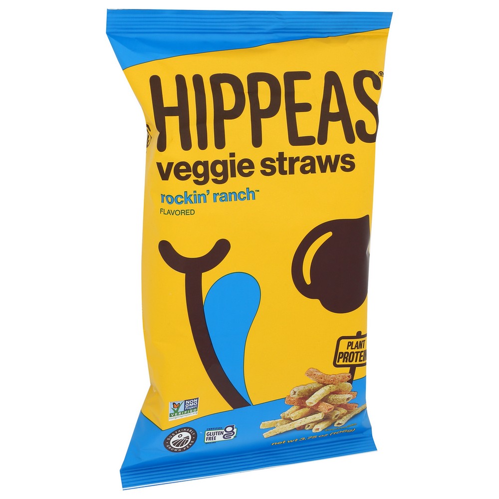 Hippeas Veggie Straws Ranch Rckn - 4 Ounce,  Case of 12