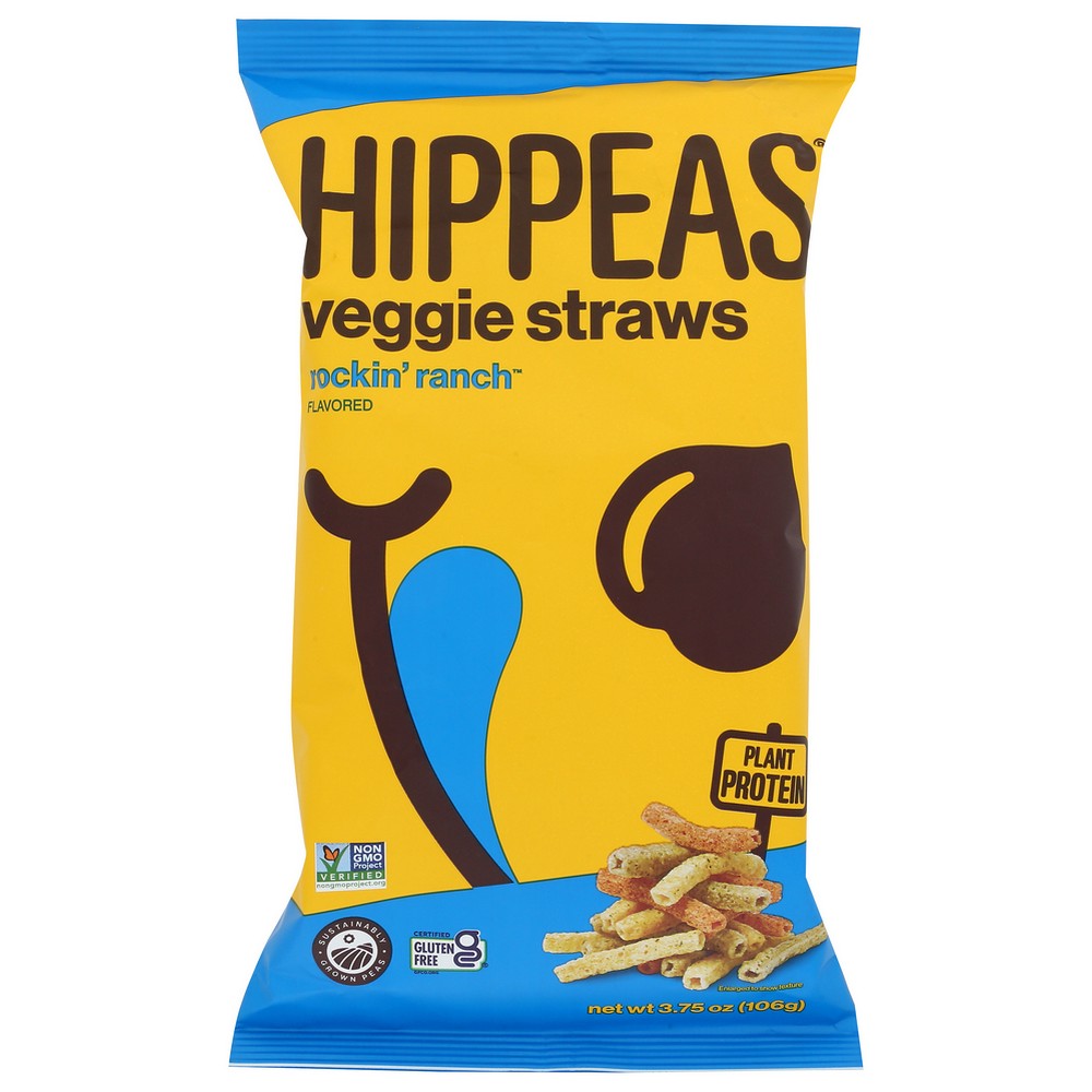 Hippeas Veggie Straws Ranch Rckn - 4 Ounce,  Case of 12