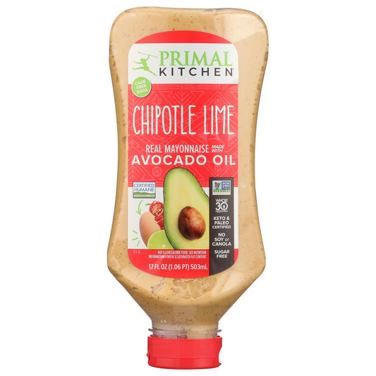 Primal Kitchen 10850004639990000,  Squeeze Chipotle Lime Mayo Made With Avocado Oil 17 Fluid Ounce,  Case of 6