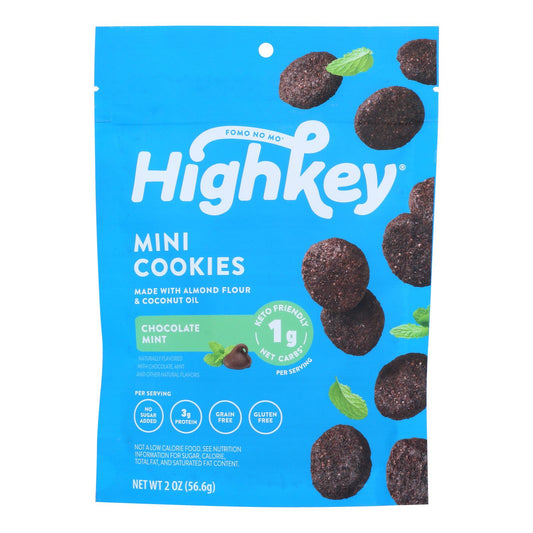 High Key - Cookie Keto Chocolate Mint - Case of 6-2 Ounce