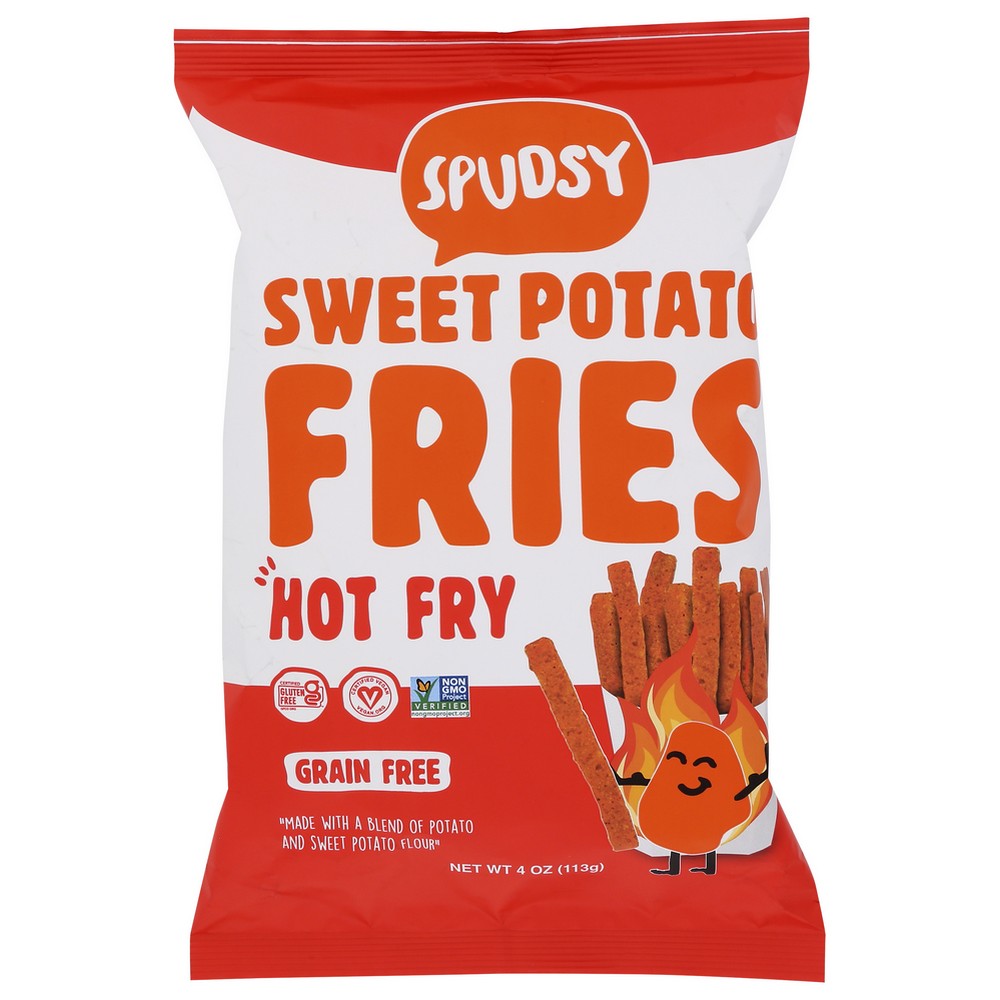 Spudsy ,  Fries Swt Potato Hot 4 Ounce,  Case of 12