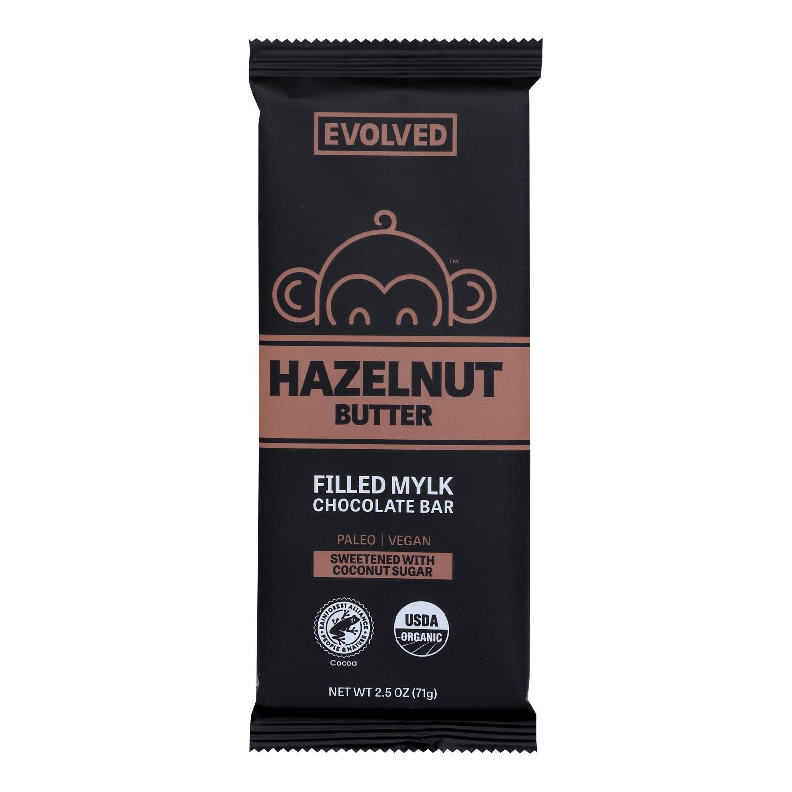 Evolved - Chocolate Bar Hazelnut Butter - Case of 8-2.5 Ounce