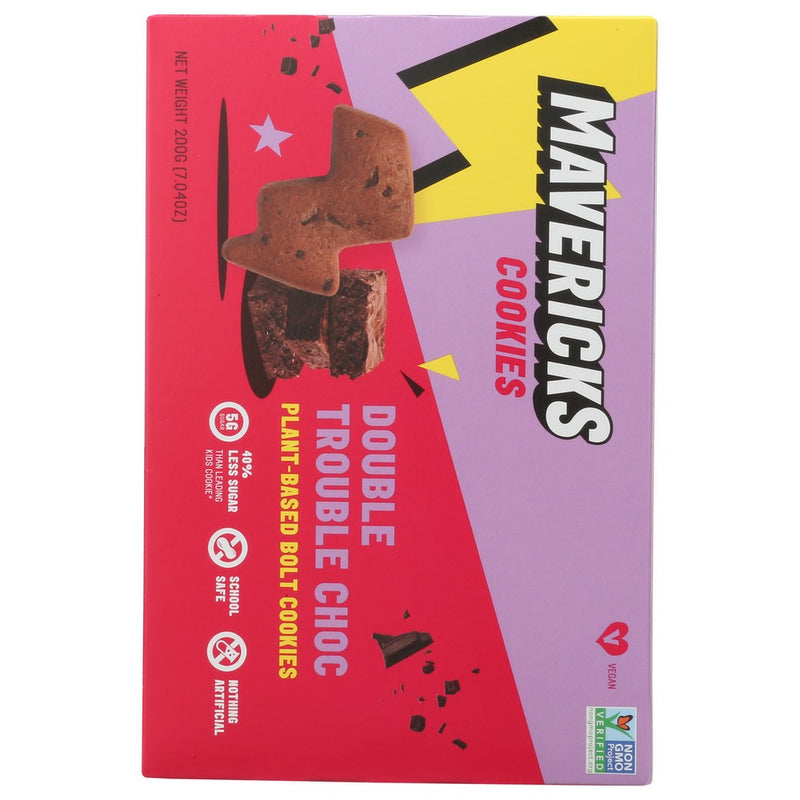 Mavericks Cookies Double Chocolate - 7 Ounce, Case of 8