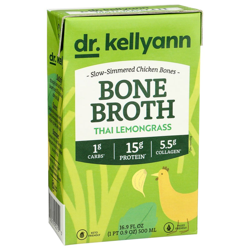 Dr Kellyann Bone Broth Lemngrass Thai - 17 Fluid Ounce, Case of 6