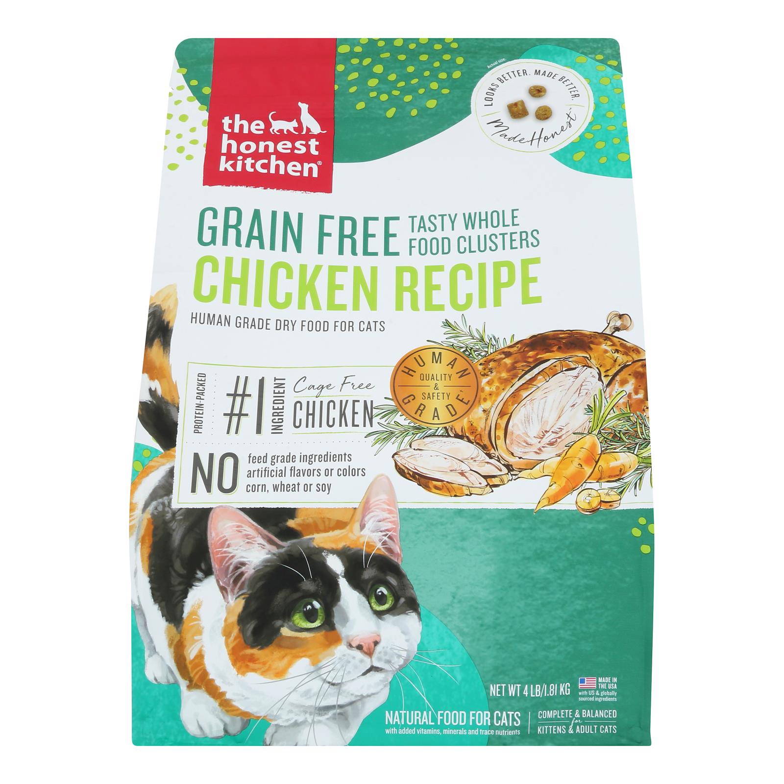 The Honest Kitchen - Cat Fd Green Free Chicken - Case of 8-4 LB