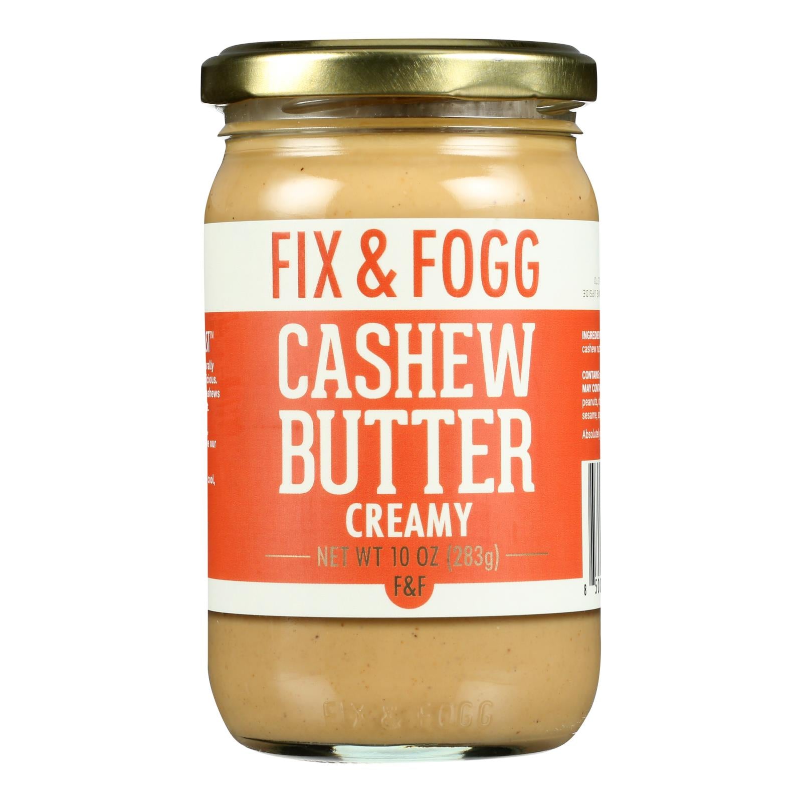 Fix & Fogg - Cashew Butter Creamy - Case of 6-10 OZ