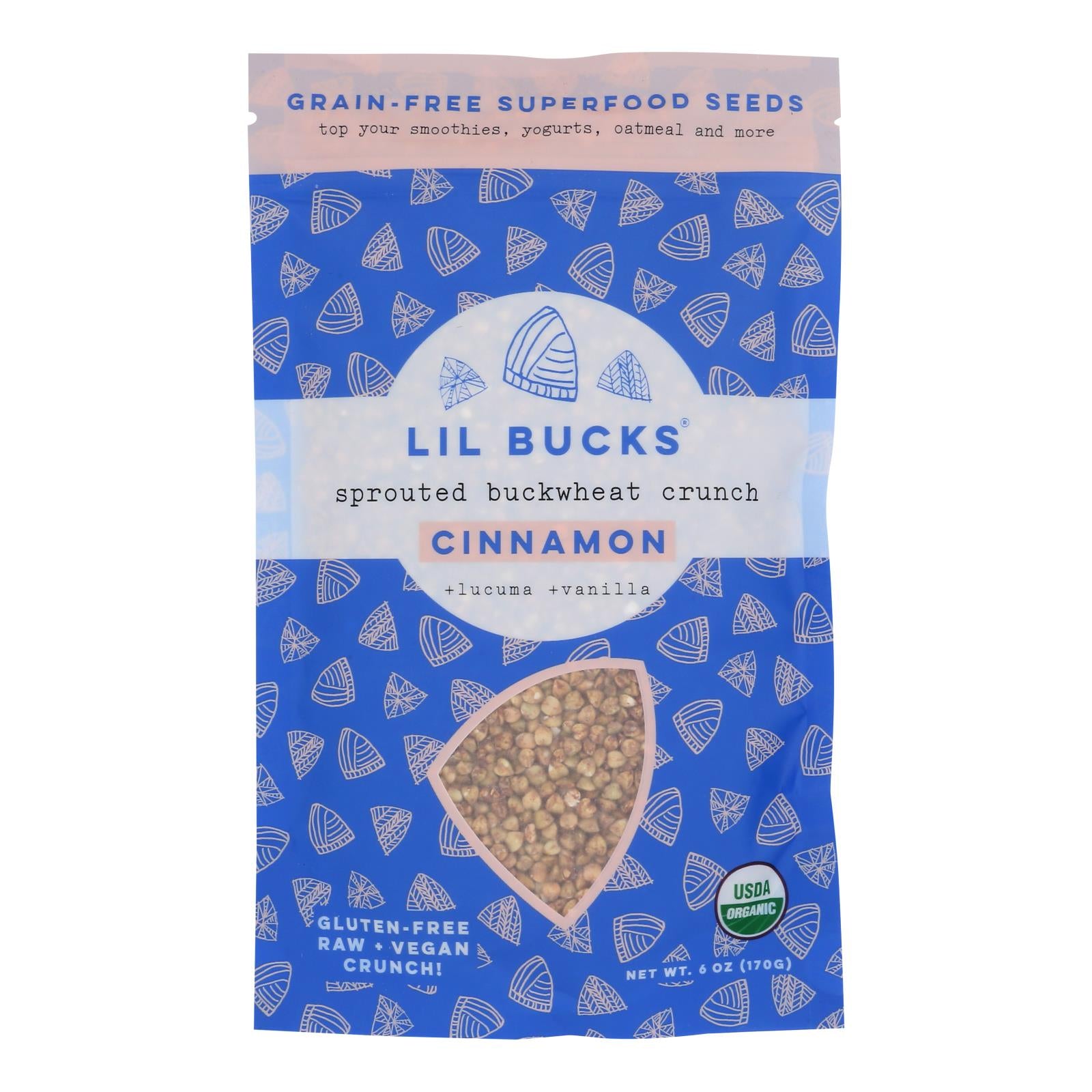 Lil Bucks - Buckwheat Sprtd Cinnamon - Case of 6-6 Ounce