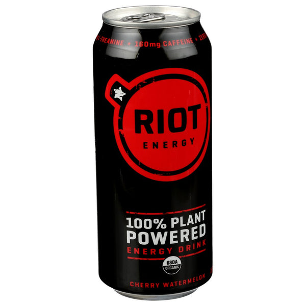 Riot Energy Drnk Chr Wtrmln Energy Organic - 16 Fluid Ounce, Case of 12