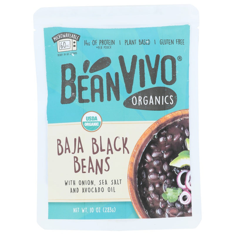 Beanvivo Beans Baja Black Organic - 10 Ounce, Case of 6