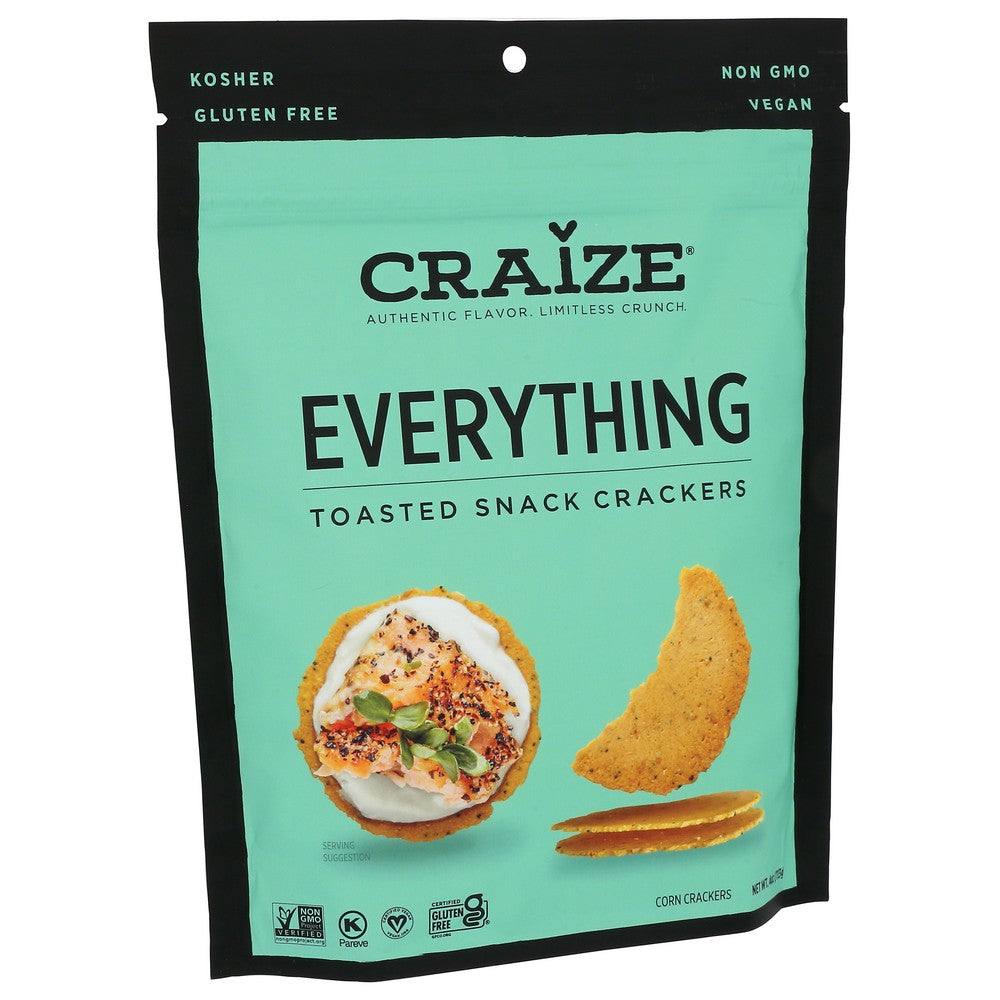 Craize® Fp-776442,  Everything Toasted Snack Crackers 4Oz 4 Ounce,  Case of 6