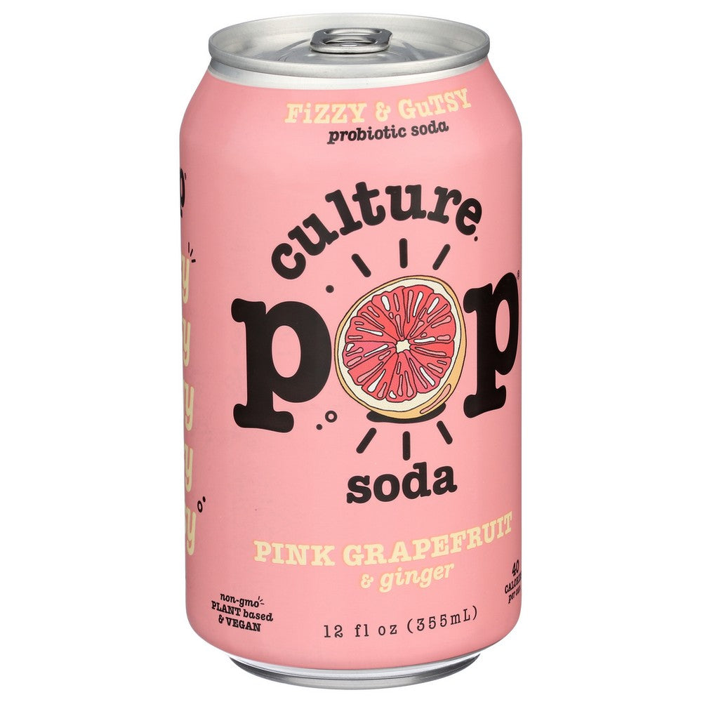 Culture Pop Soda ,  Soda Prbtc Grpfrt 4Pk 12 Fluid Ounce,  Case of 12