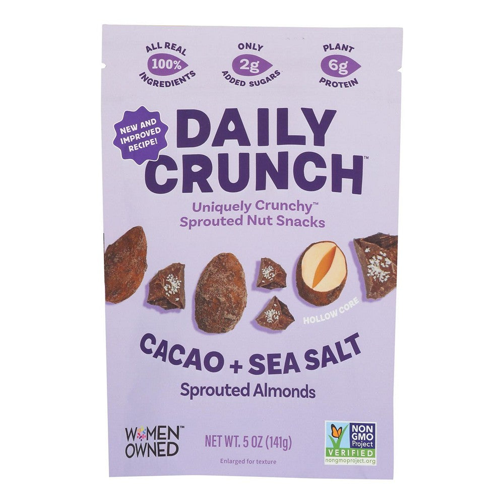 Daily Crunch - Spr Alm Cacao Sea Salt - Case of 6-4 OZ