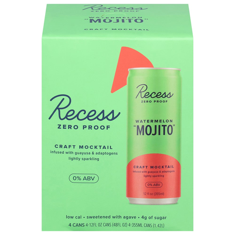 Recess - Mcktail Watermelon Mojito - Case of 6-4/12 FZ
