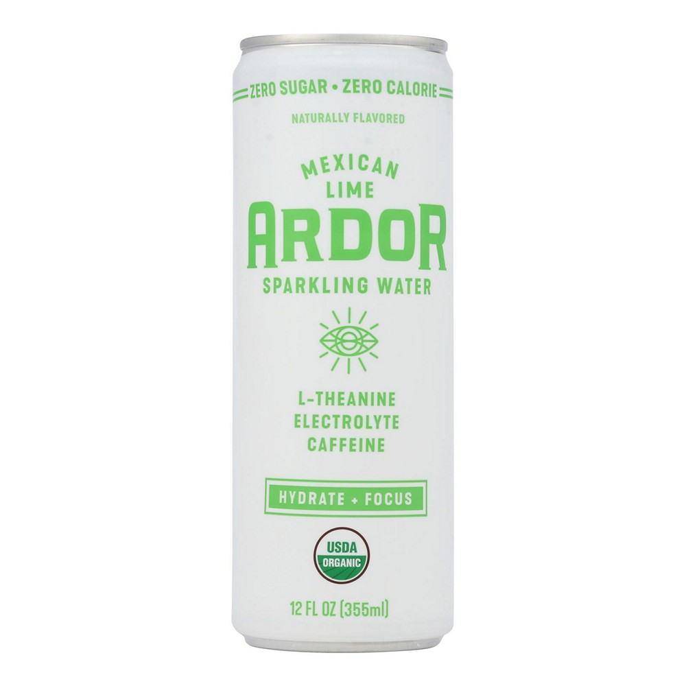 Ardor Sparkling Water - Sparkling Water Mexcn Lime - Case of 12-12 FZ