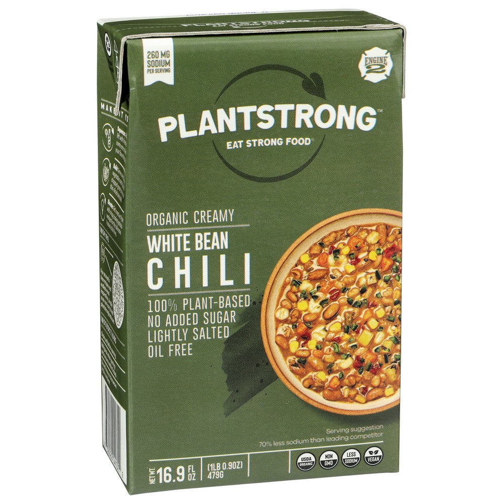 Plantstrong™ Chi-Cwb, Plantstrong Organicanic Creamy White Bean Chili,  Case of 6