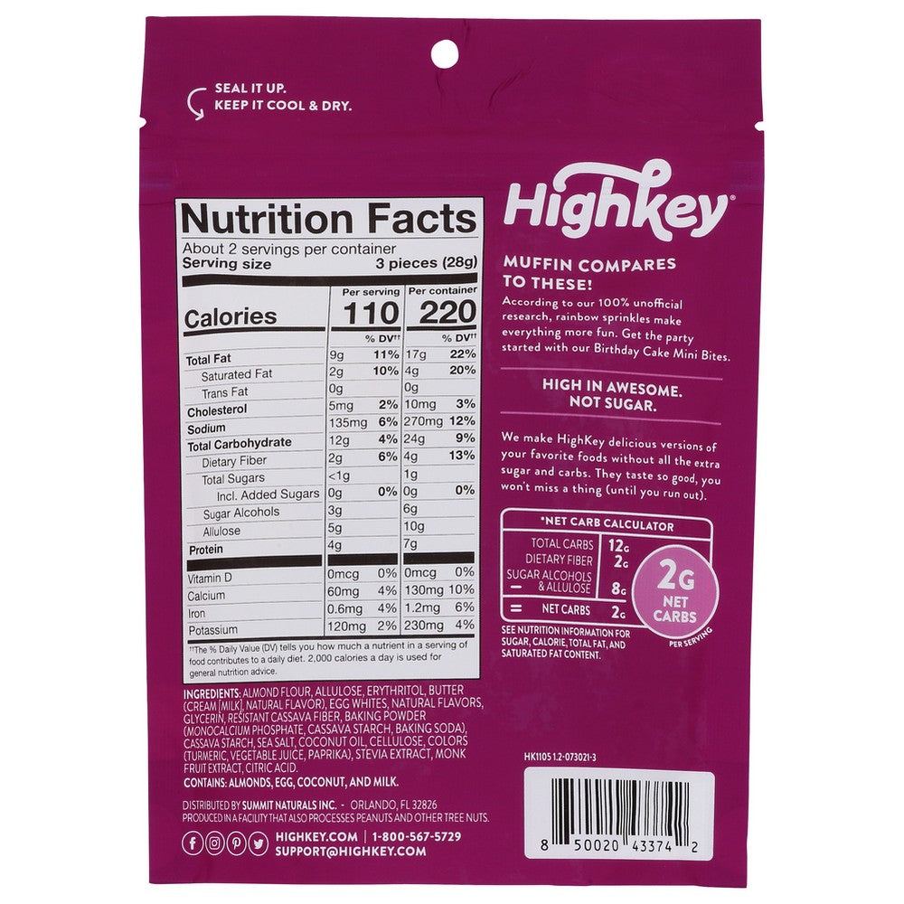 Highkey® ,  Cookies Bday Cake Keto 2 Ounce,  Case of 6