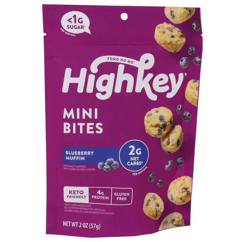 High Key Snacks Treats Blueberry Keto - 2 Ounce, Case of 6