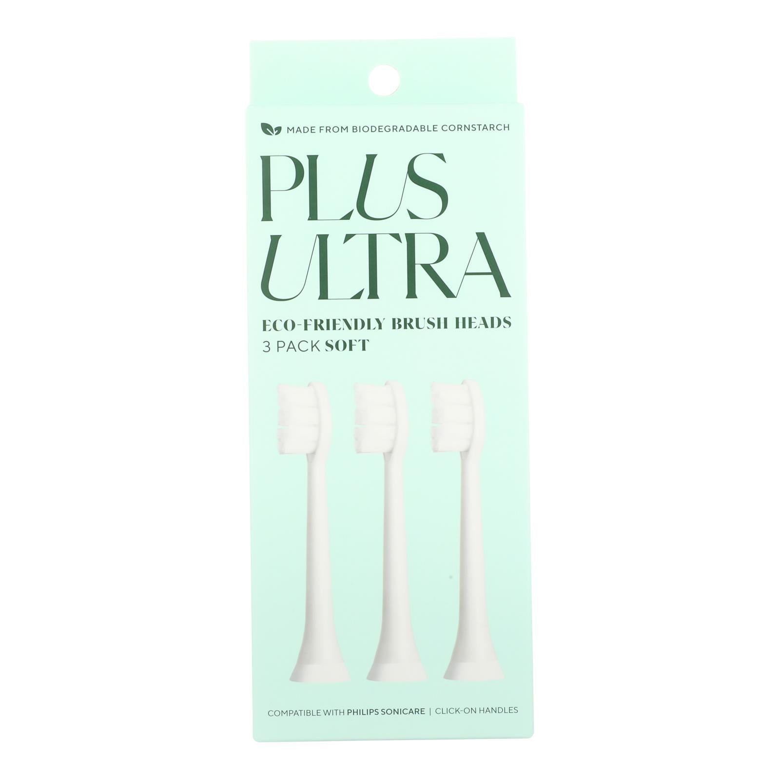 Plus Ultra - Tbrush Heads Echo 3pk - Case of 4-3 Count
