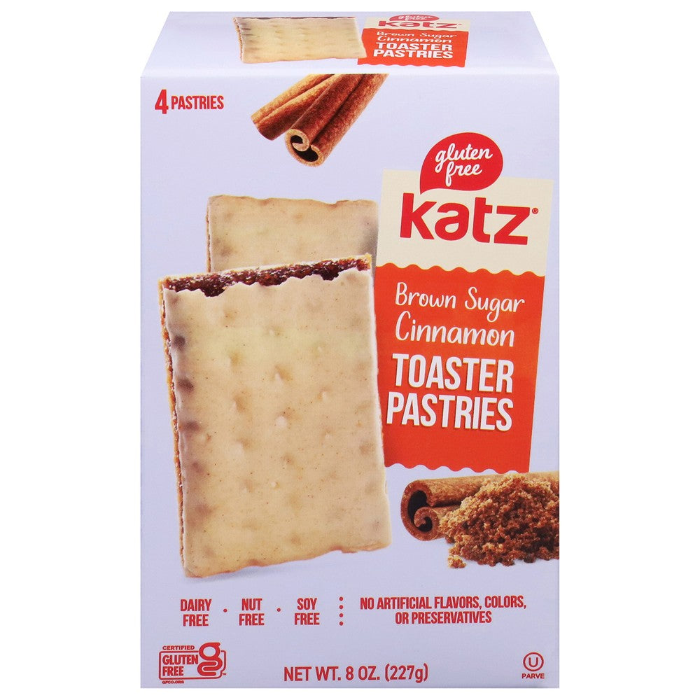 Katz Gluten Free - Cinn Sgr Toaster Pastry - Case of 6-8 OZ