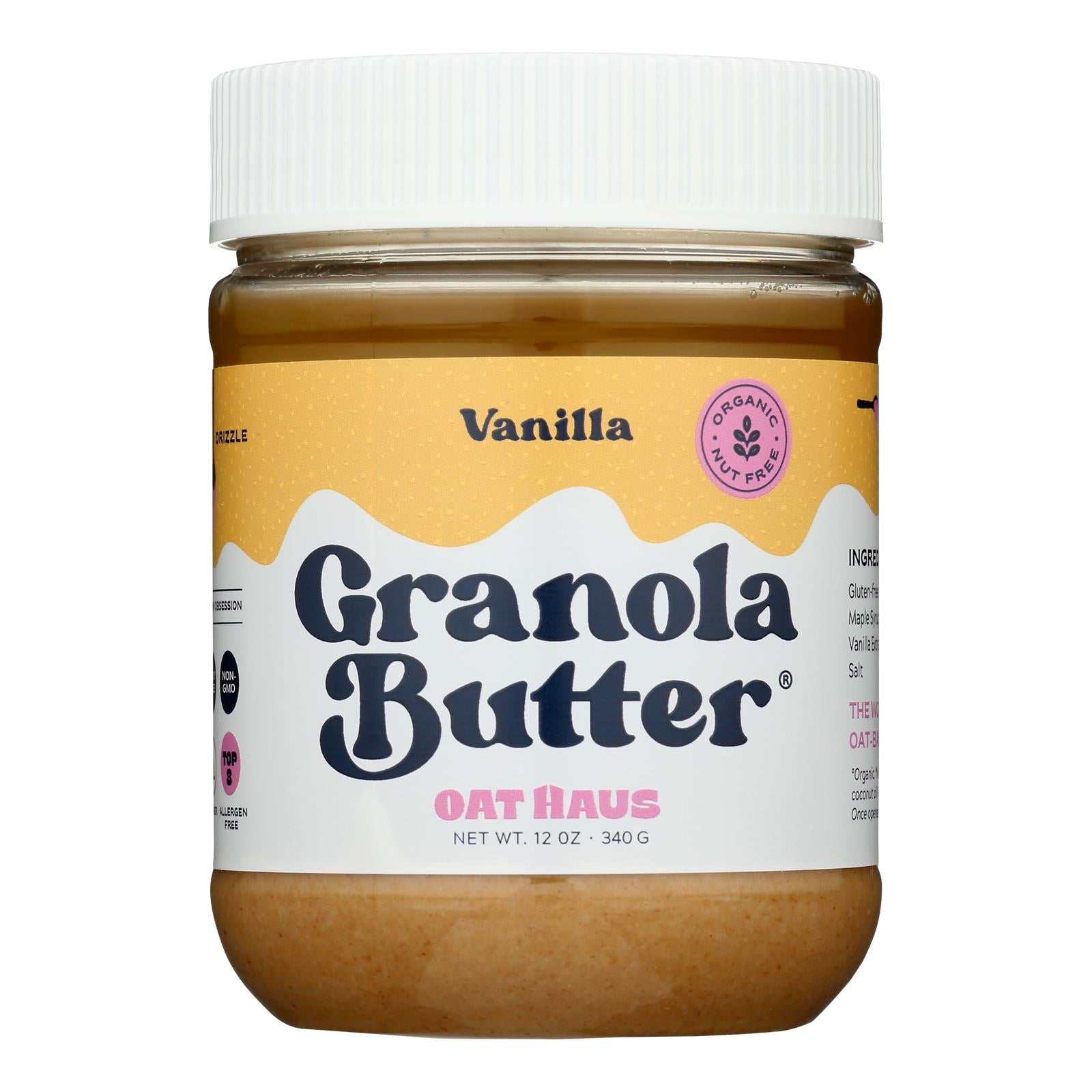 Oat Haus - Butter Granola Vanilla - Case of 6-12 Ounce
