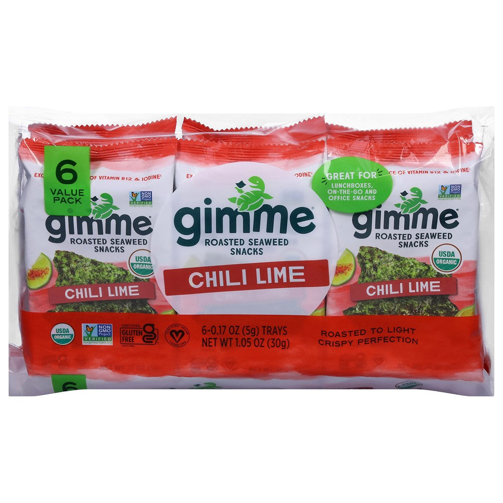 Gimme Seaweed Snacks - Seawd Snk Og2 Chili Lime - Case of 8-6/.17 OZ