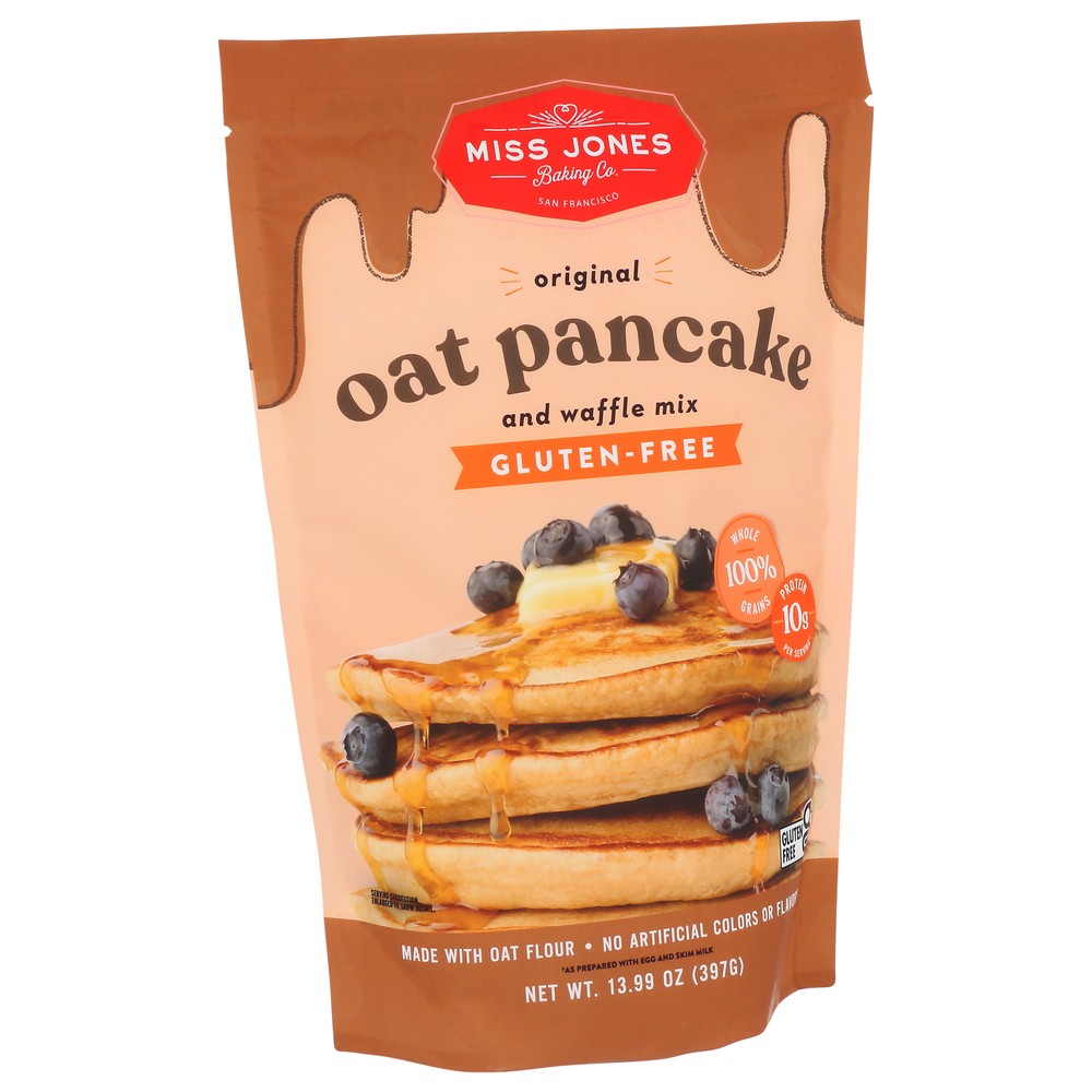 Miss Jones Baking Co Pancake Mix Orignal Oat - 14 Ounce,  Case of 6