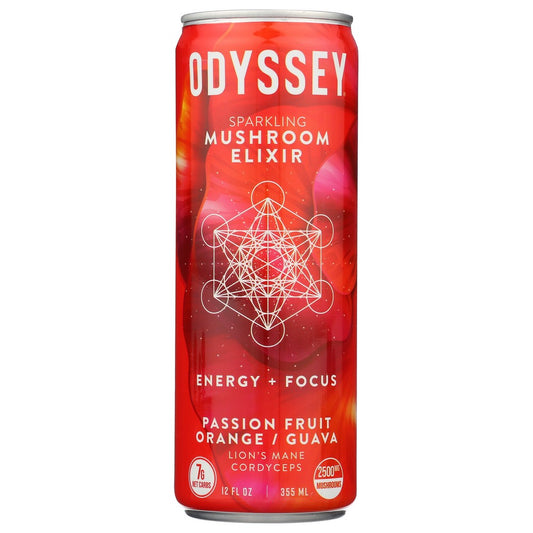 Odyssey Elixir Ody-Pog-12,  Sparkling Energy - Passion Fruit Orange Guava 12 Fluid Ounce,  Case of 12