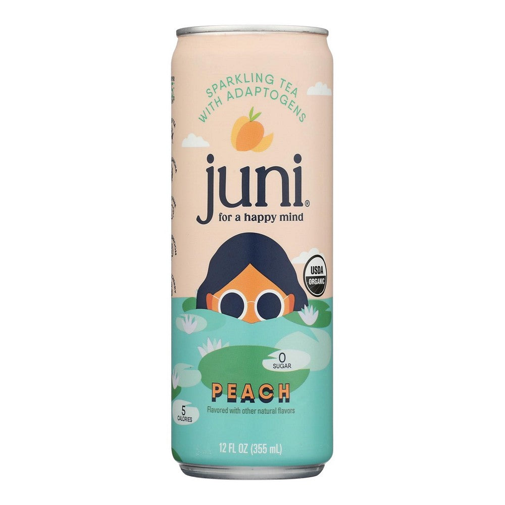 Juni - Sparklng Tea Og2 Peach - Case of 12-12 FZ