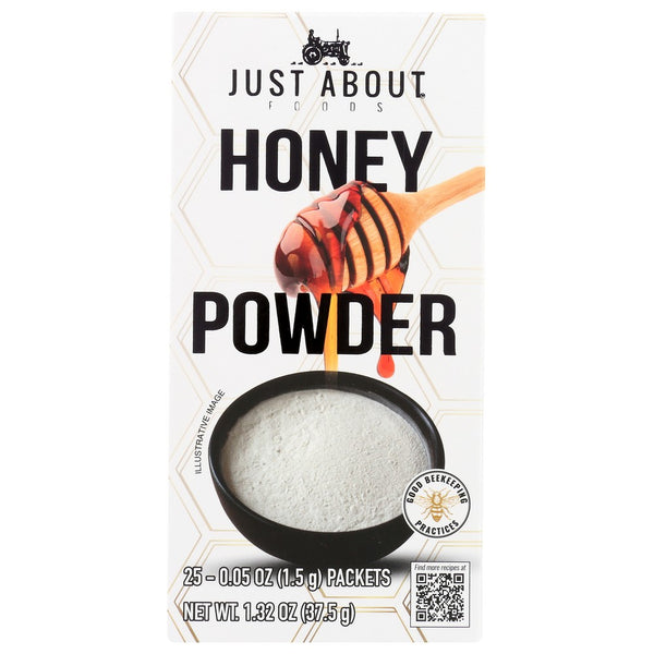 Just About Foods Sweetener Honey Powder - 1 Ounce,  Case of 6