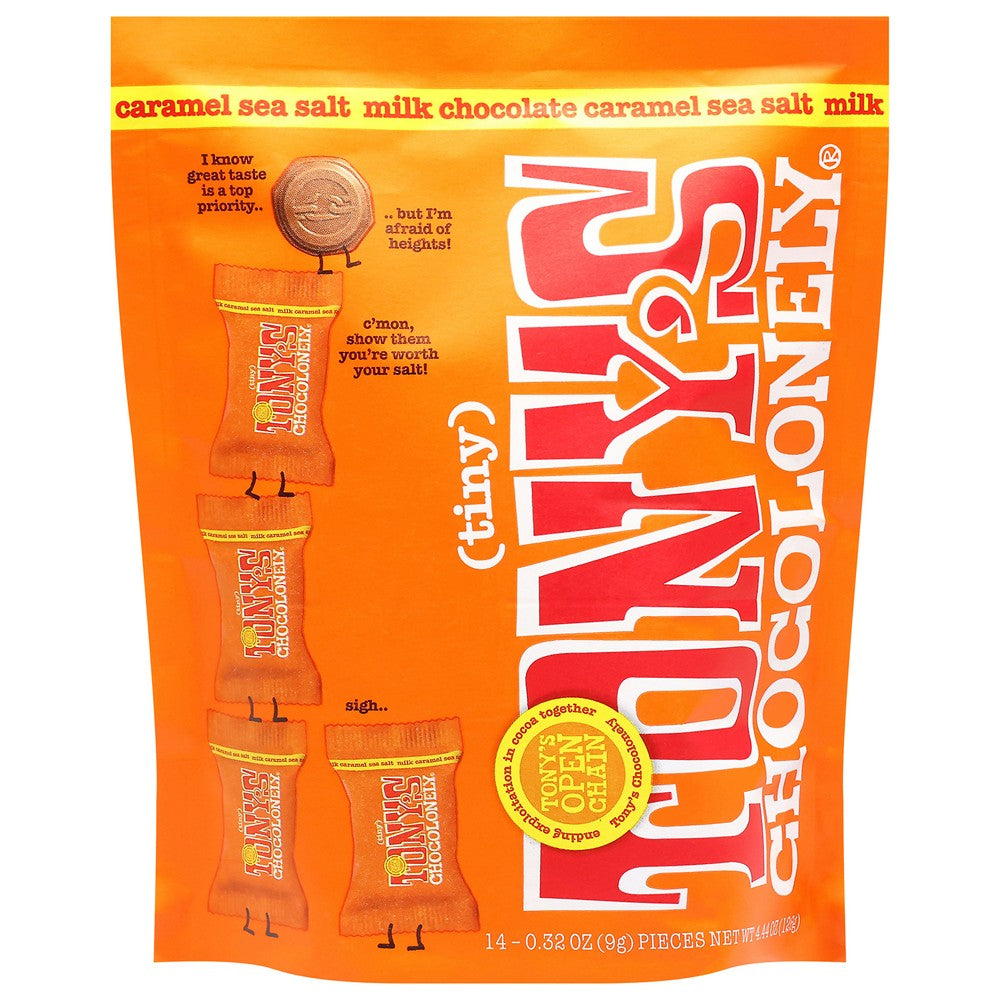 Tony's Chocolonely - Tiny Chocolate Crml Sslt Pch - Case of 8-4.44 OZ