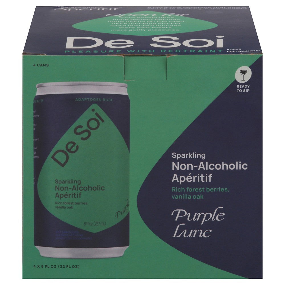 De Soi - Sprklng Bev Purple Lune - Case of 6-4/8 FZ