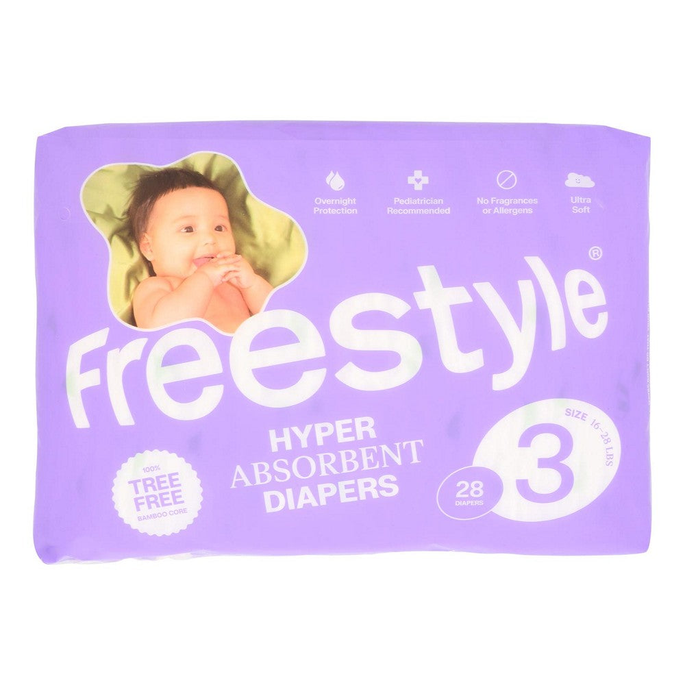 Freestyle - Diapers Baby Size 3 - Case of 6-28 CT