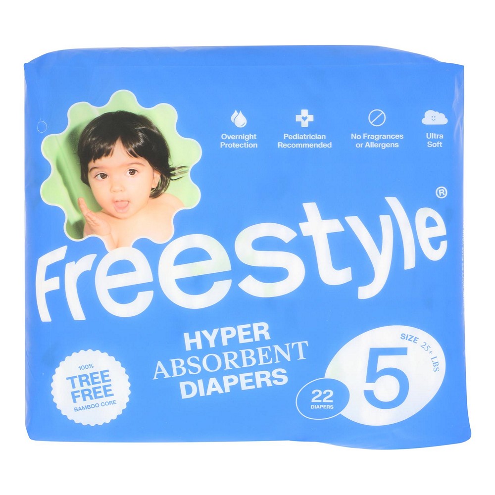 Freestyle - Diapers Baby Size 5 - Case of 6-22 CT