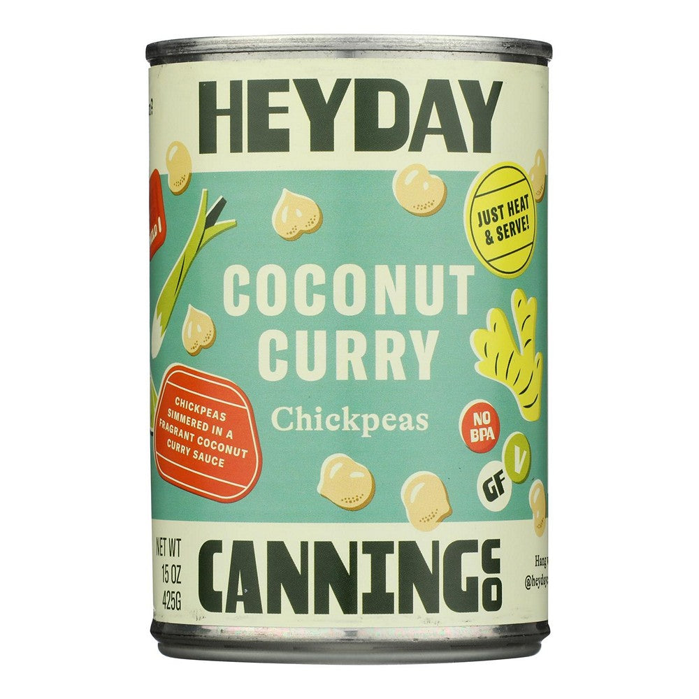 Heyday Canning Co. - Chickpeas Coconut Curry - Case of 12-15 OZ