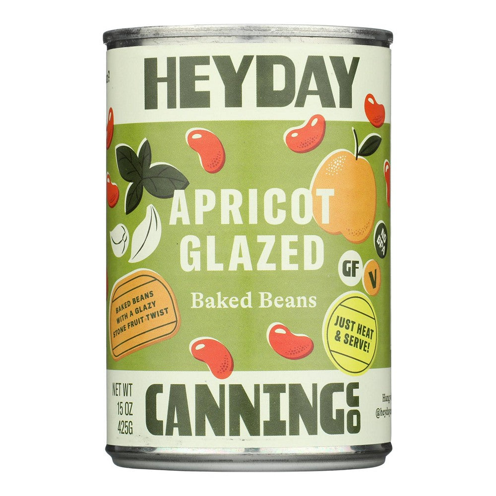 Heyday Canning Co. - Beans Baked Apricot Glazd - Case of 12-15 OZ