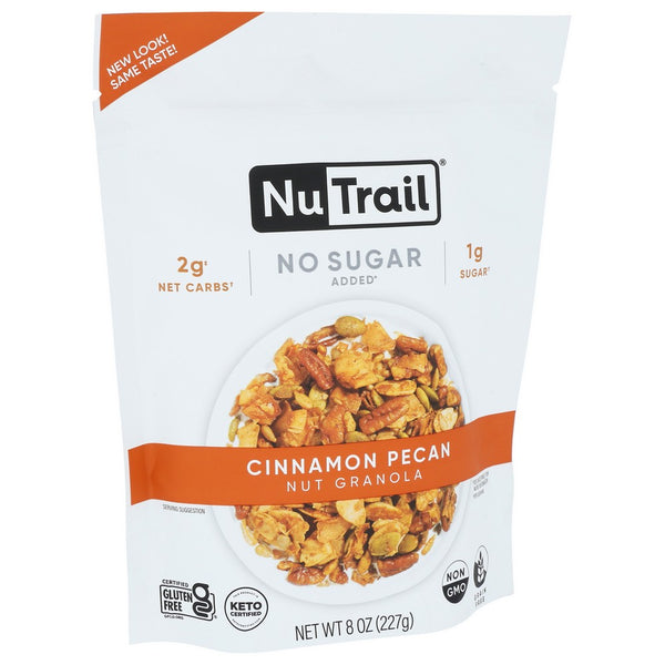 Nutrail Granola Keto Cinnamon Pecan - 8 Ounce, Case of 6