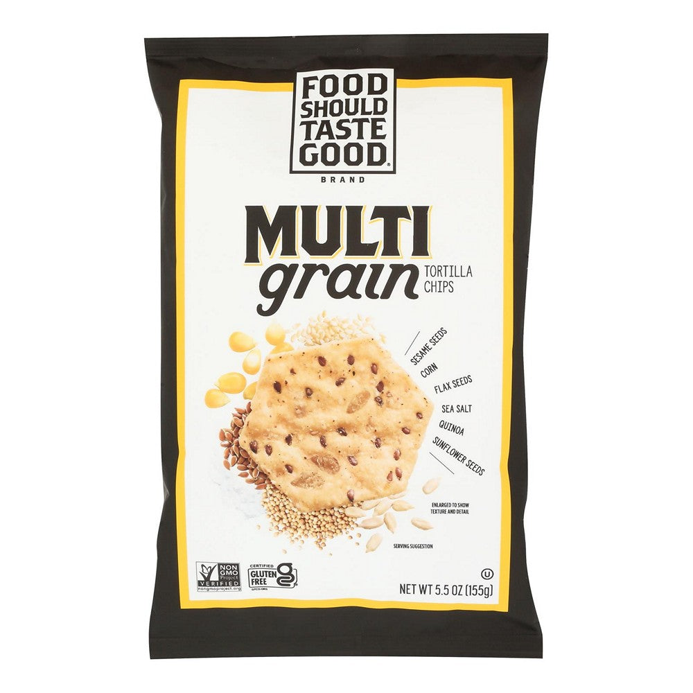 Food Should Taste Good - Tortilla Chips Multigrain - Case of 12-5.5 OZ