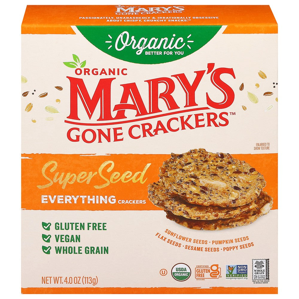 Mary's Gone Crackers - Crckr Og2 Spr Sd Evrythng - Case of 6-4 OZ