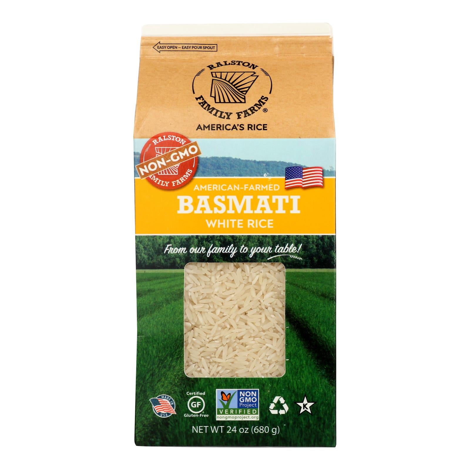 Ralston Family Farms - Rice Basmati White - Case of 6-24 Ounce