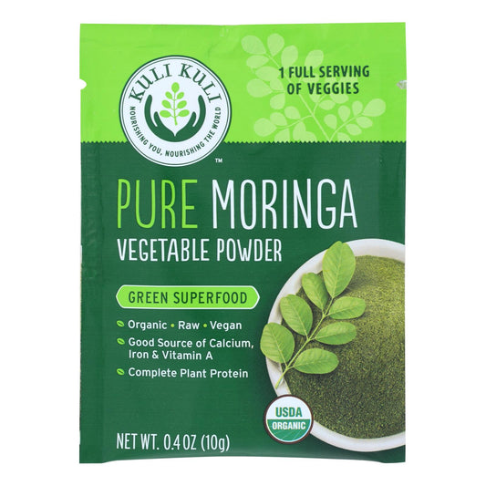 Kuli Pure Moringa Vegetable Powder - Case of 20 - 0.4 Ounce.