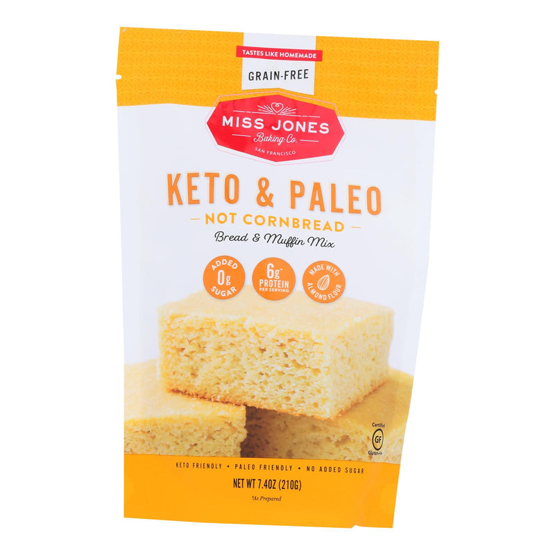 Miss Jones Baking Co - Cornbread Mix Keto Gluten Free - Case of 6-7.4 Ounce