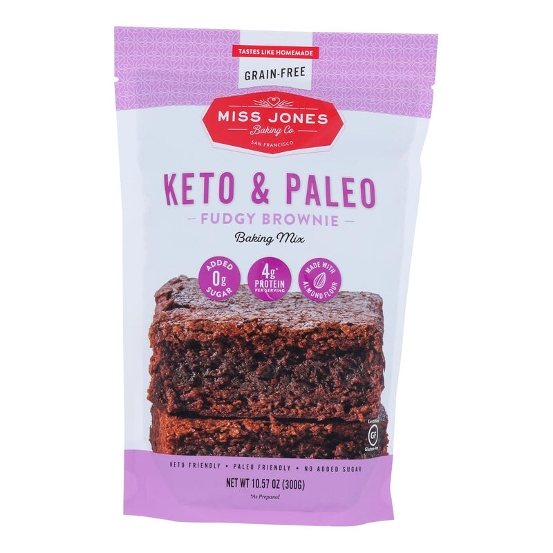 Miss Jones Baking Co - Brownie Mix Keto - Case of 6-10.57 Ounce