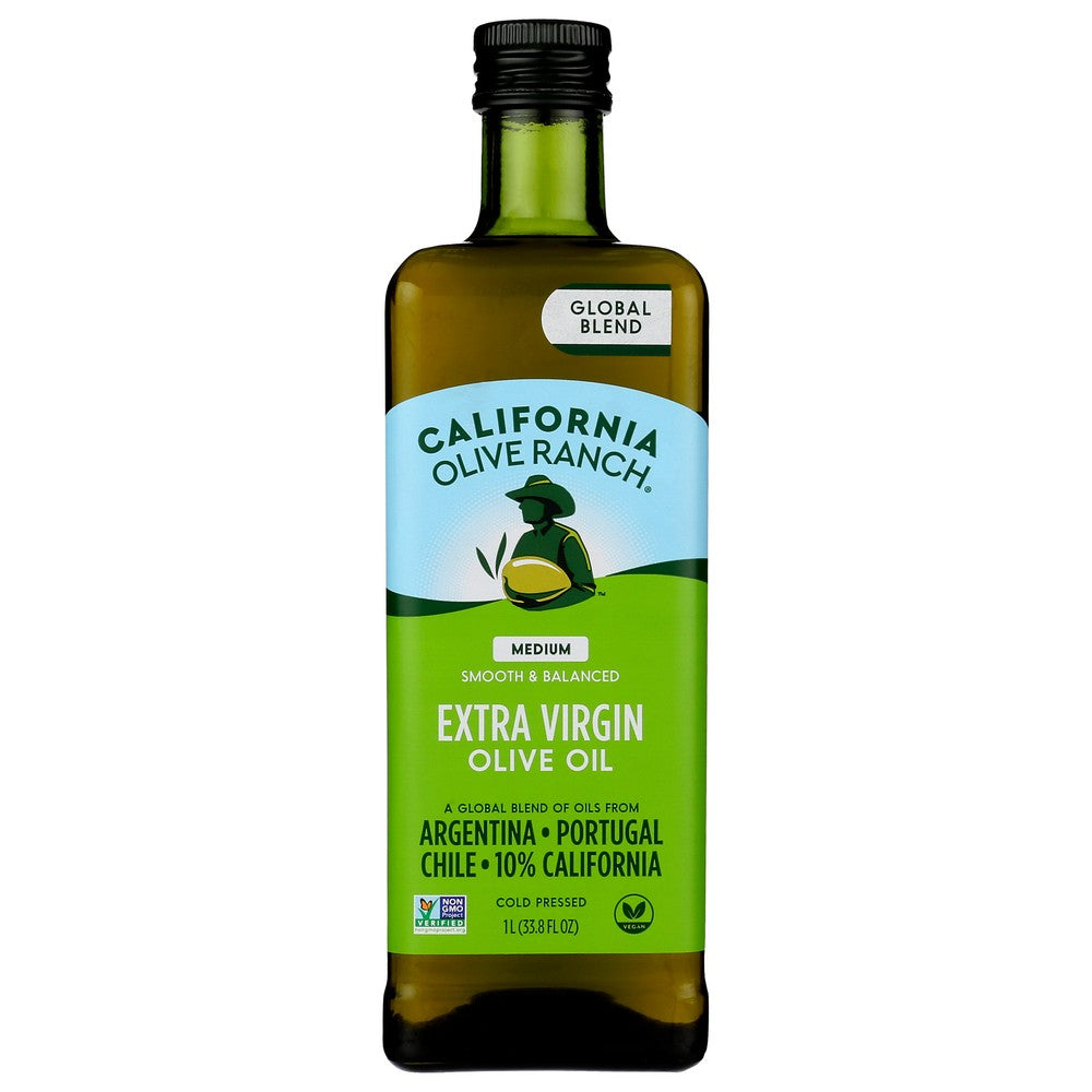 California Olive Ranch® 110021, Medium Global Blend Medium Extra Virgin Olive Oil, 1.4L / 47.3 Fluid Ounce 47.3 Fluid Ounce,  Case of 6